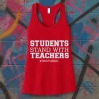 Students Stand With Teachers #RedForEd Women's Tank Top thumb 3