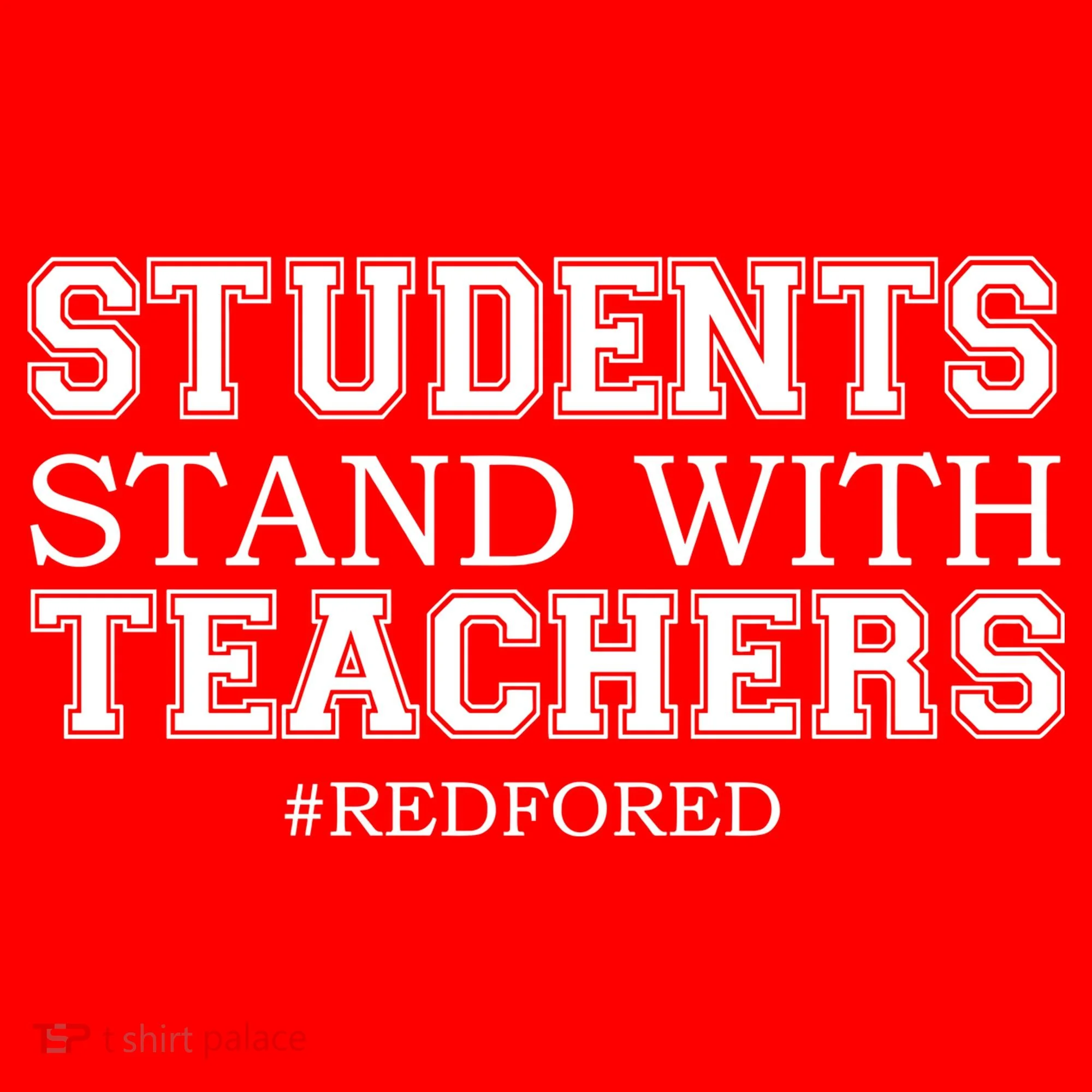 Students Stand With Teachers #RedForEd Baby Bodysuit