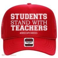 Students Stand With Teachers #RedForEd Hat thumb 0