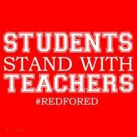 Students Stand With Teachers #RedForEd Toddler Hoodie thumb 2