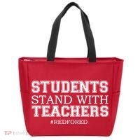 Students Stand With Teachers #RedForEd Tote Bag thumb 0