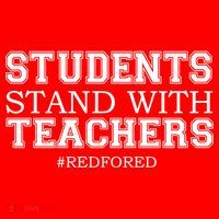 Students Stand With Teachers #RedForEd Tote Bag thumb 4