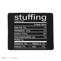 Stuffing Nutritional Facts Funny Thanksgiving Mousepad thumb 0