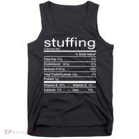 Stuffing Nutritional Facts Funny Thanksgiving Tank Top thumb 0