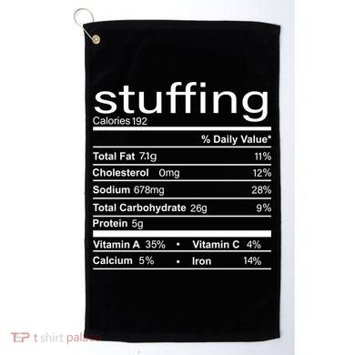 Stuffing Nutritional Facts Funny Thanksgiving Golf Towel