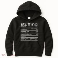 Stuffing Nutritional Facts Funny Thanksgiving Kids Hoodie thumb 0