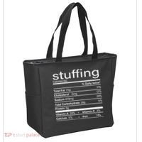 Stuffing Nutritional Facts Funny Thanksgiving Tote Bag thumb 2