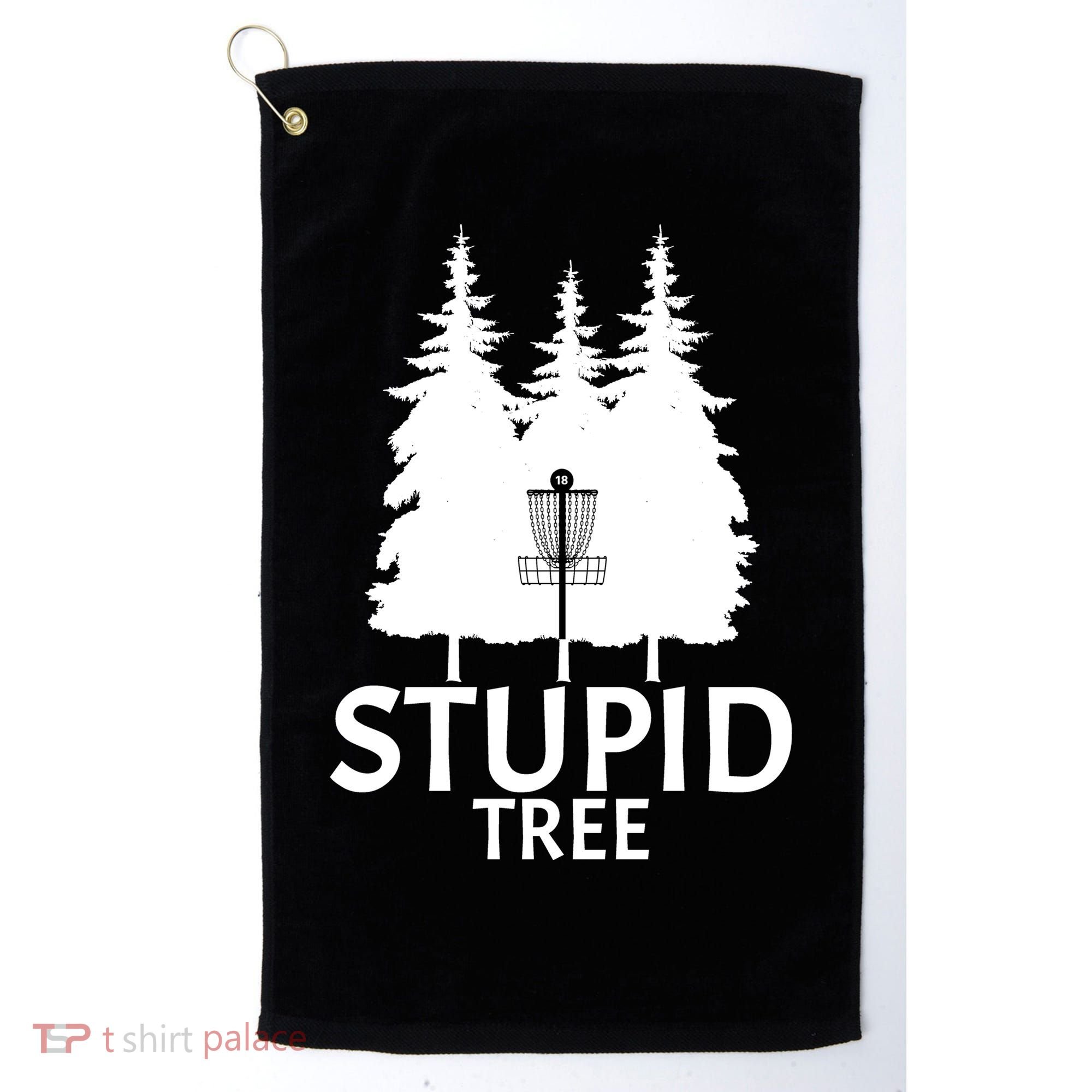 Stupid Tree Disc Golf Golf Towel