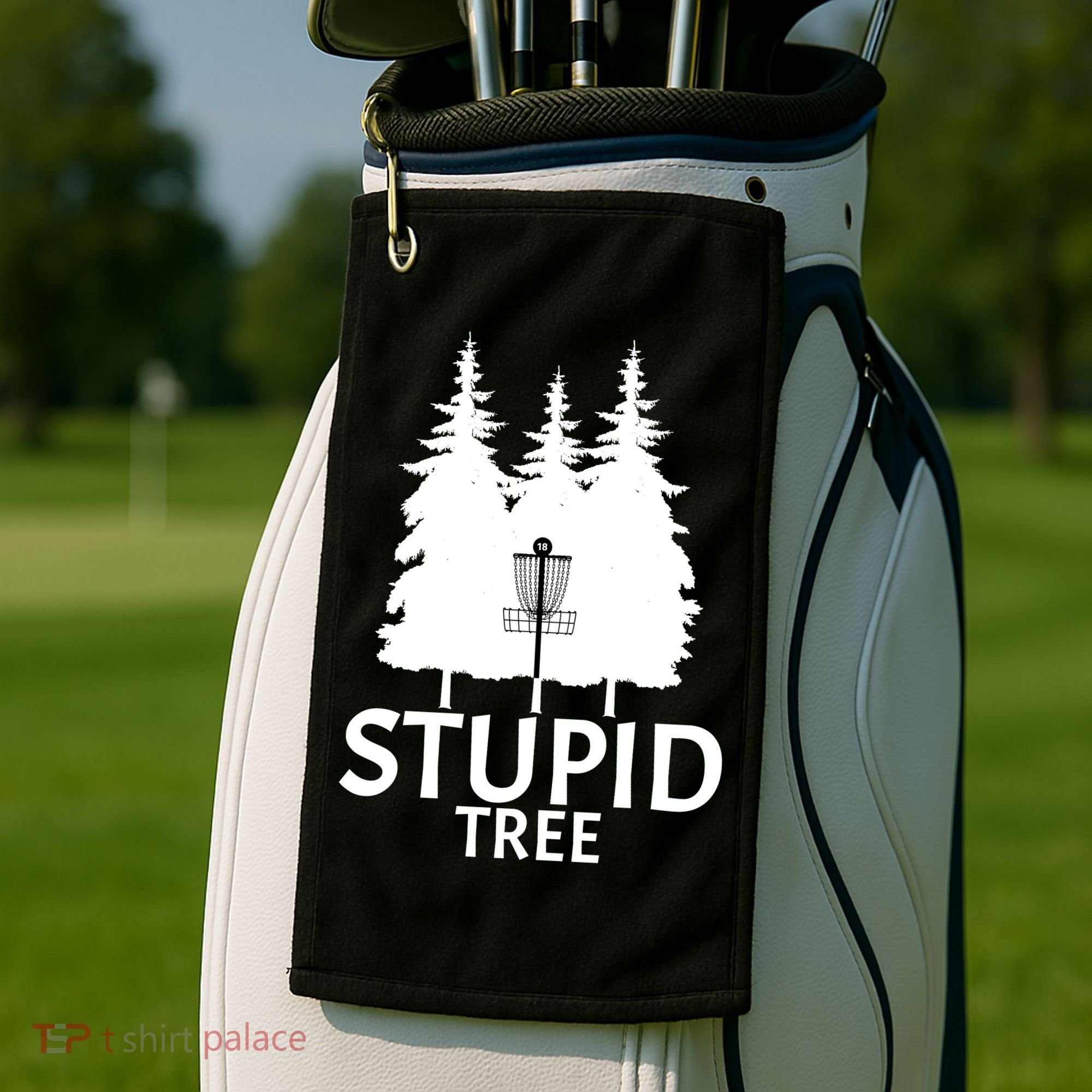 Stupid Tree Disc Golf Golf Towel