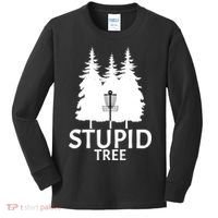 Stupid Tree Disc Golf Kids Long Sleeve Shirt thumb 0