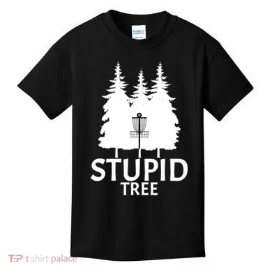 Stupid Tree Disc Golf Kids T-Shirt