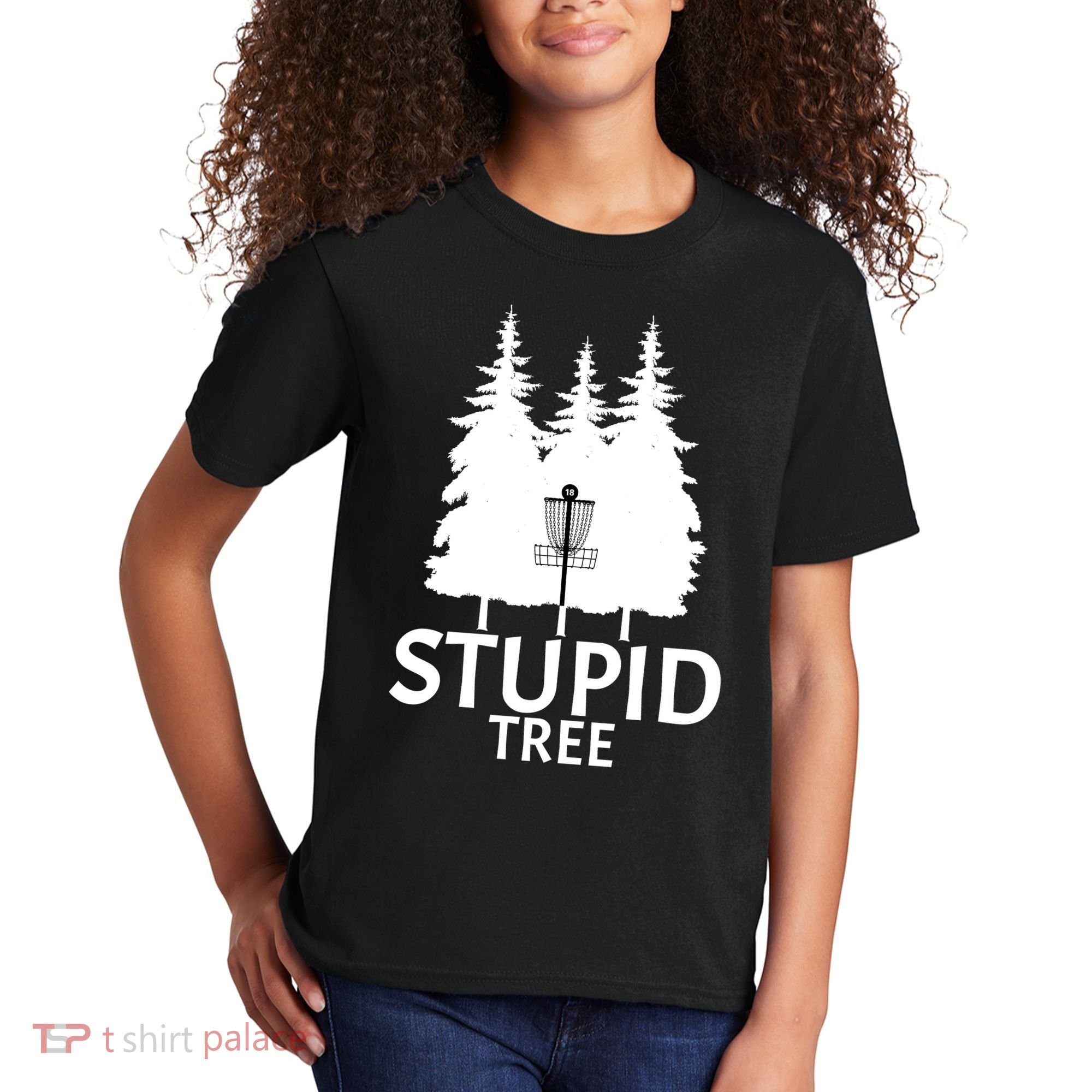 Stupid Tree Disc Golf Kids T-Shirt