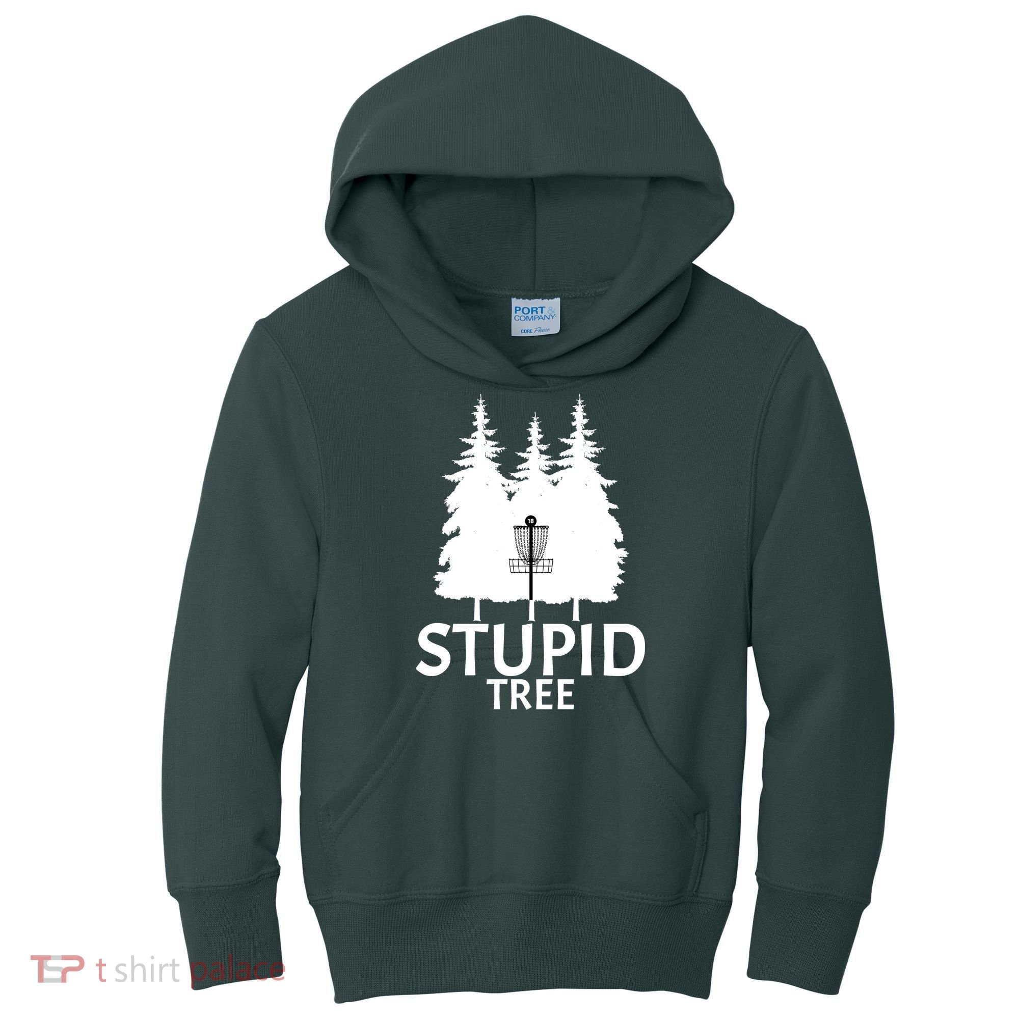 Stupid Tree Disc Golf Kids Hoodie