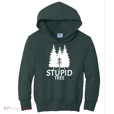 Stupid Tree Disc Golf Kids Hoodie