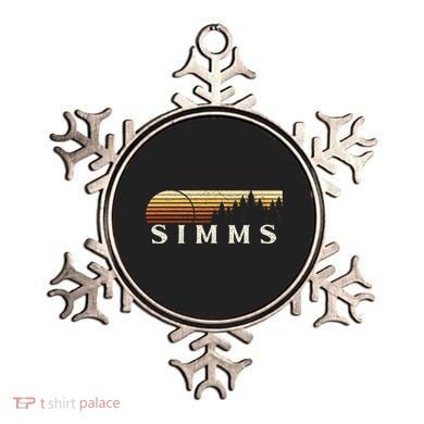 Simms Tx Vintage Evergreen Sunset Eighties Retro Ornament