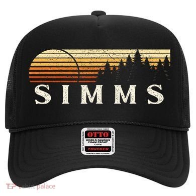 Simms Tx Vintage Evergreen Sunset Eighties Retro Hat