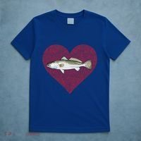 Speckled Trout Valentines Day Fish Love Fingerprint Cool Gift T-Shirt thumb 5