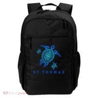 St Thomas Virgin Islands Sea Blue Tribal Turtle Backpack thumb 0