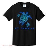 St Thomas Virgin Islands Sea Blue Tribal Turtle Kids T-Shirt thumb 0