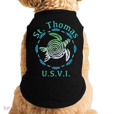 St. Thomas Vintage Tribal Turtle Doggie Tank