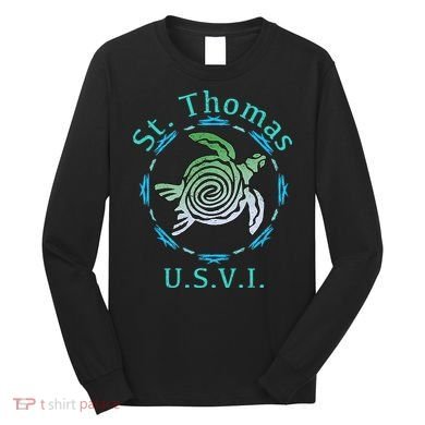 St. Thomas Vintage Tribal Turtle Long Sleeve Shirt