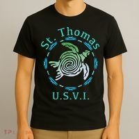 St. Thomas Vintage Tribal Turtle T-Shirt thumb 3