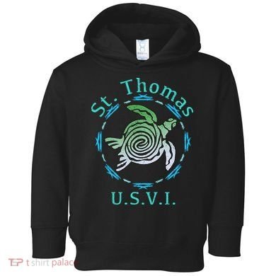 St. Thomas Vintage Tribal Turtle Toddler Hoodie