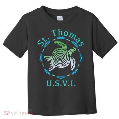 St. Thomas Vintage Tribal Turtle Toddler T-Shirt