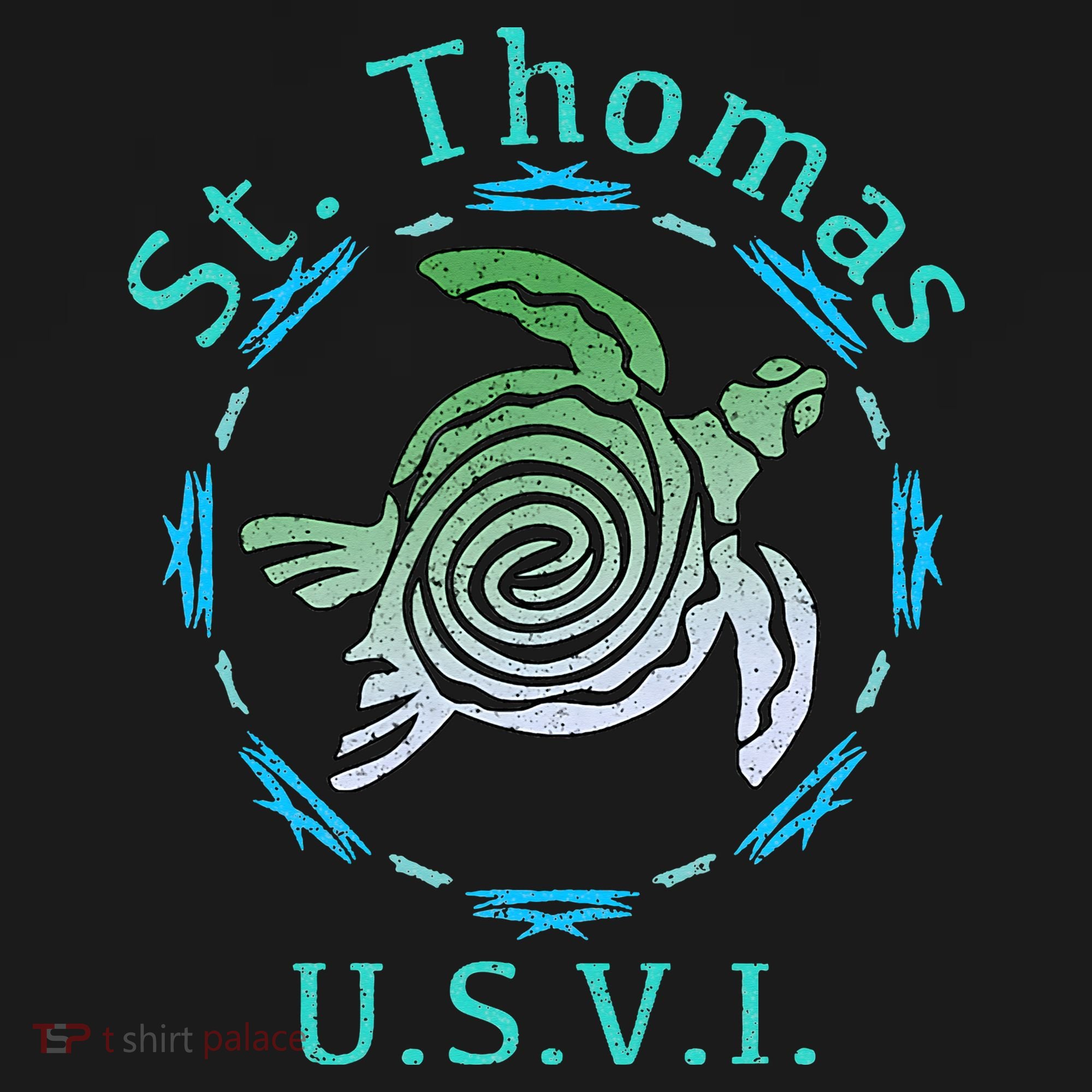 St. Thomas Vintage Tribal Turtle Kids Sweatshirt