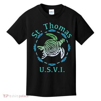 St. Thomas Vintage Tribal Turtle Kids T-Shirt