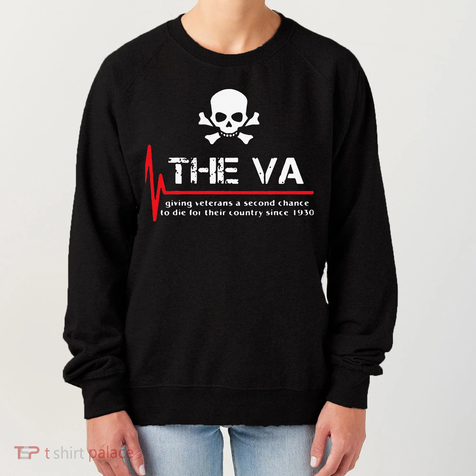 Skull The VA Giving Veterans A Second Chance Women's Sweatshirt