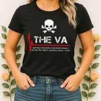 Skull The VA Giving Veterans A Second Chance Women's T-Shirt thumb 2