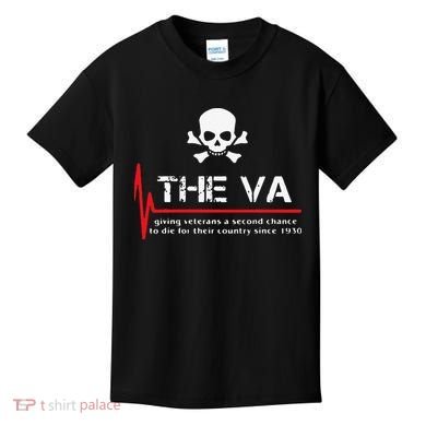 Skull The VA Giving Veterans A Second Chance Kids T-Shirt