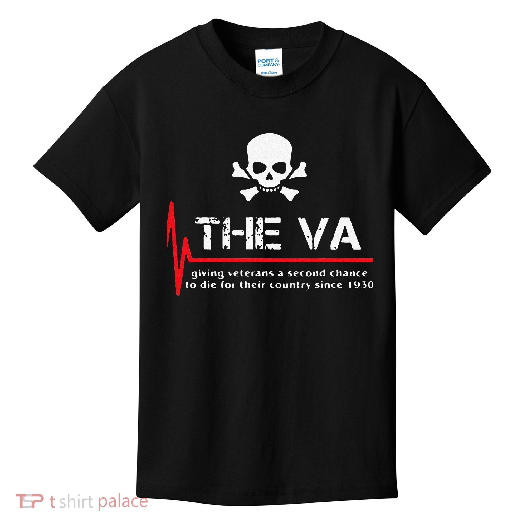 Skull The VA Giving Veterans A Second Chance Kids T-Shirt