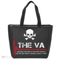 Skull The VA Giving Veterans A Second Chance Tote Bag thumb 0