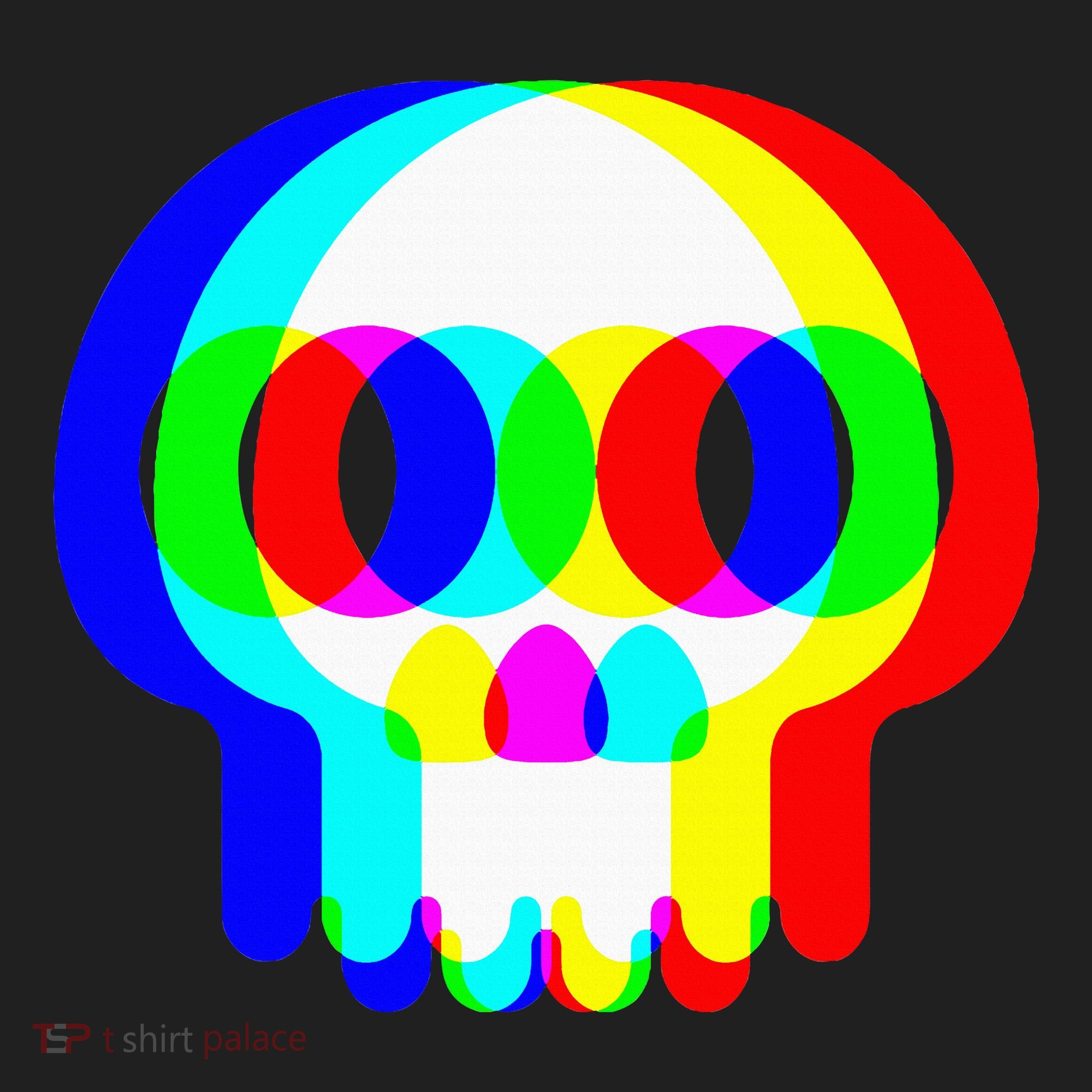 Skull Trippy Vaporwave Halloween Techno Rave Edm Party Beanie