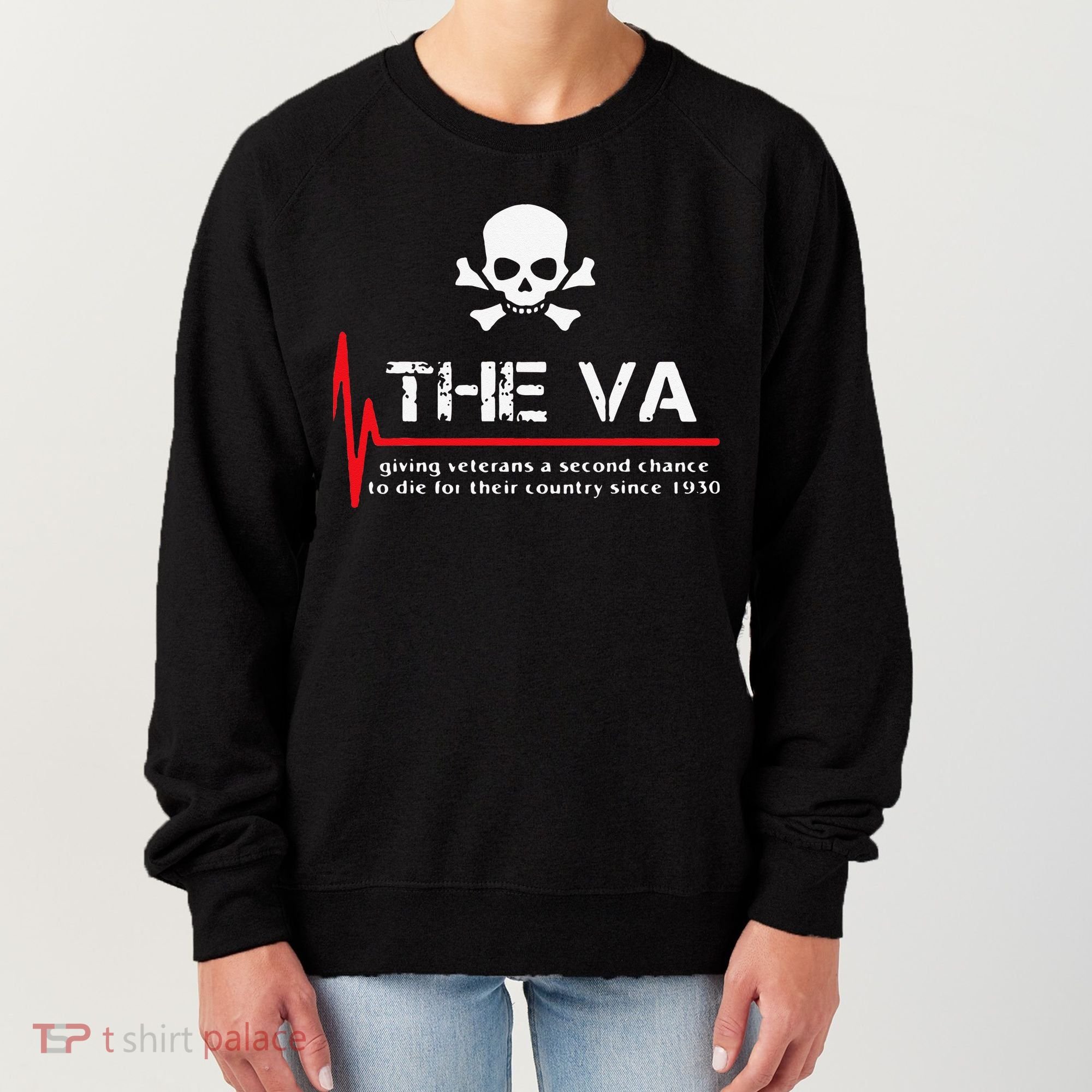 Skull The VA Giving Veterans A Second Chance Women's Sweatshirt