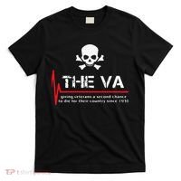 Skull The VA Giving Veterans A Second Chance T-Shirt thumb 0