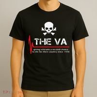 Skull The VA Giving Veterans A Second Chance T-Shirt thumb 3