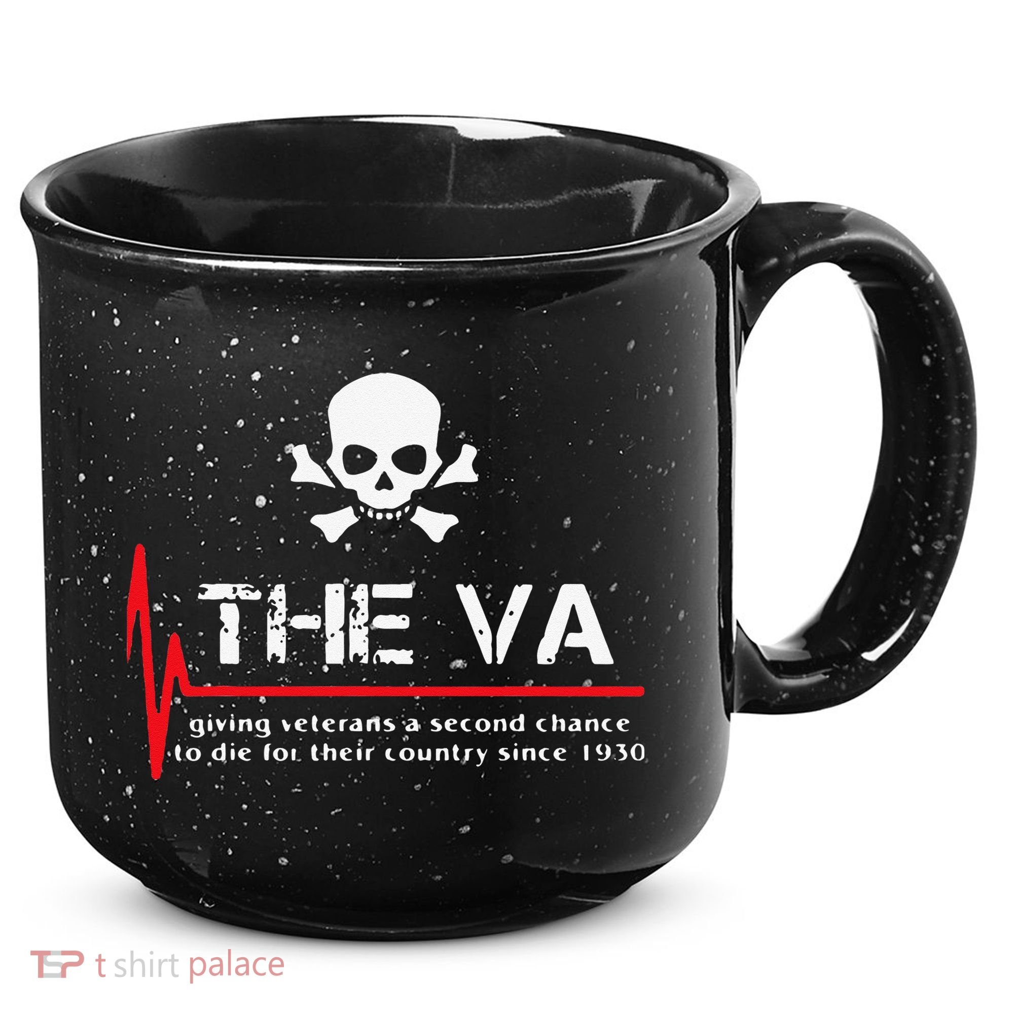 Skull The VA Giving Veterans A Second Chance 15oz Campfire Ceramic Mug