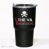 Skull The VA Giving Veterans A Second Chance Tumbler thumb 0