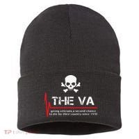 Skull The VA Giving Veterans A Second Chance Sustainable Knit Beanie thumb 0