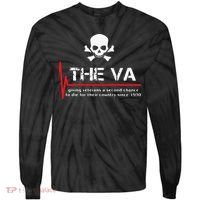 Skull The VA Giving Veterans A Second Chance Tie-Dye Long Sleeve Shirt thumb 0