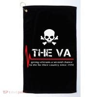 Skull The VA Giving Veterans A Second Chance Golf Towel thumb 0