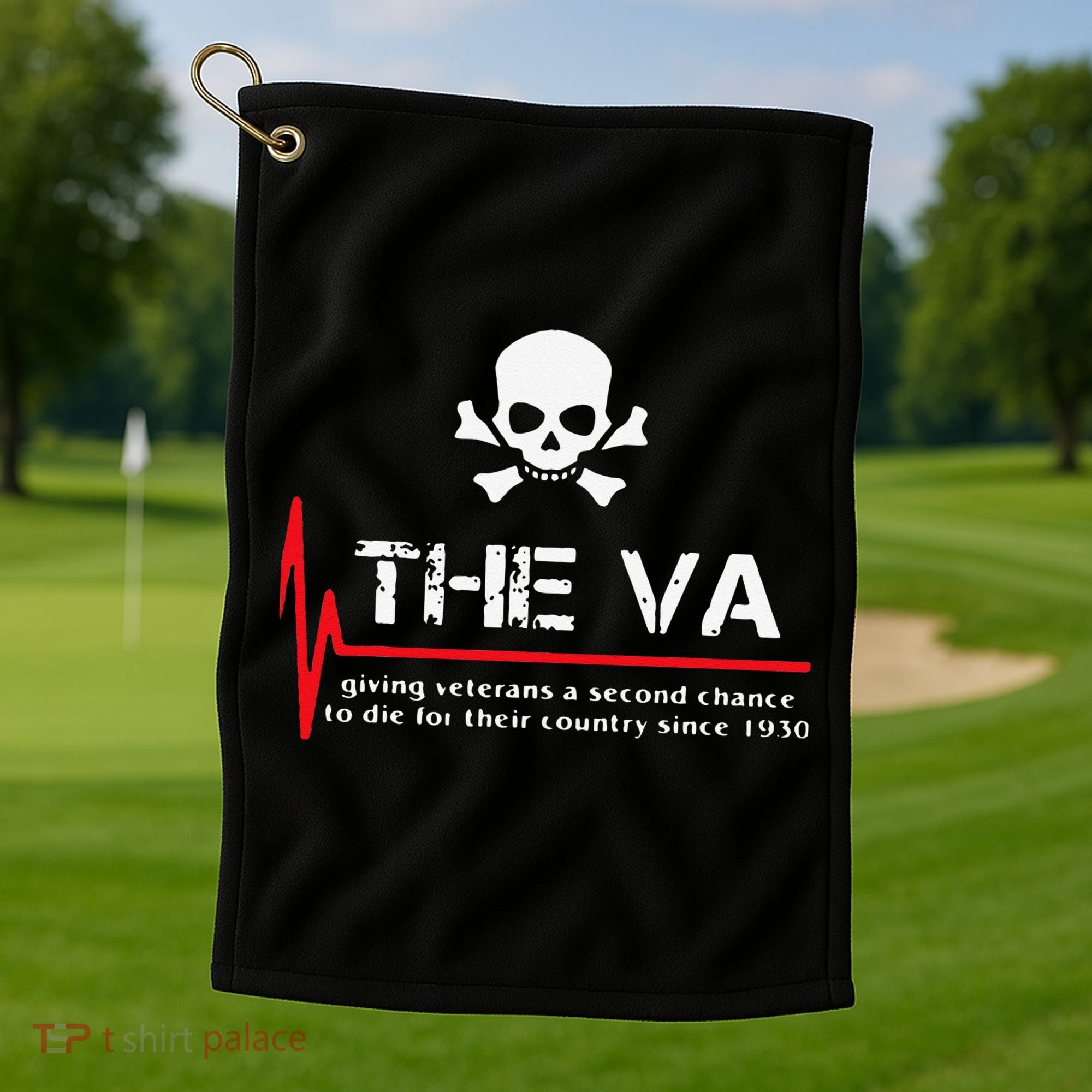 Skull The VA Giving Veterans A Second Chance Golf Towel