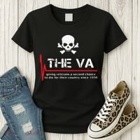 Skull The VA Giving Veterans A Second Chance Women's T-Shirt thumb 3