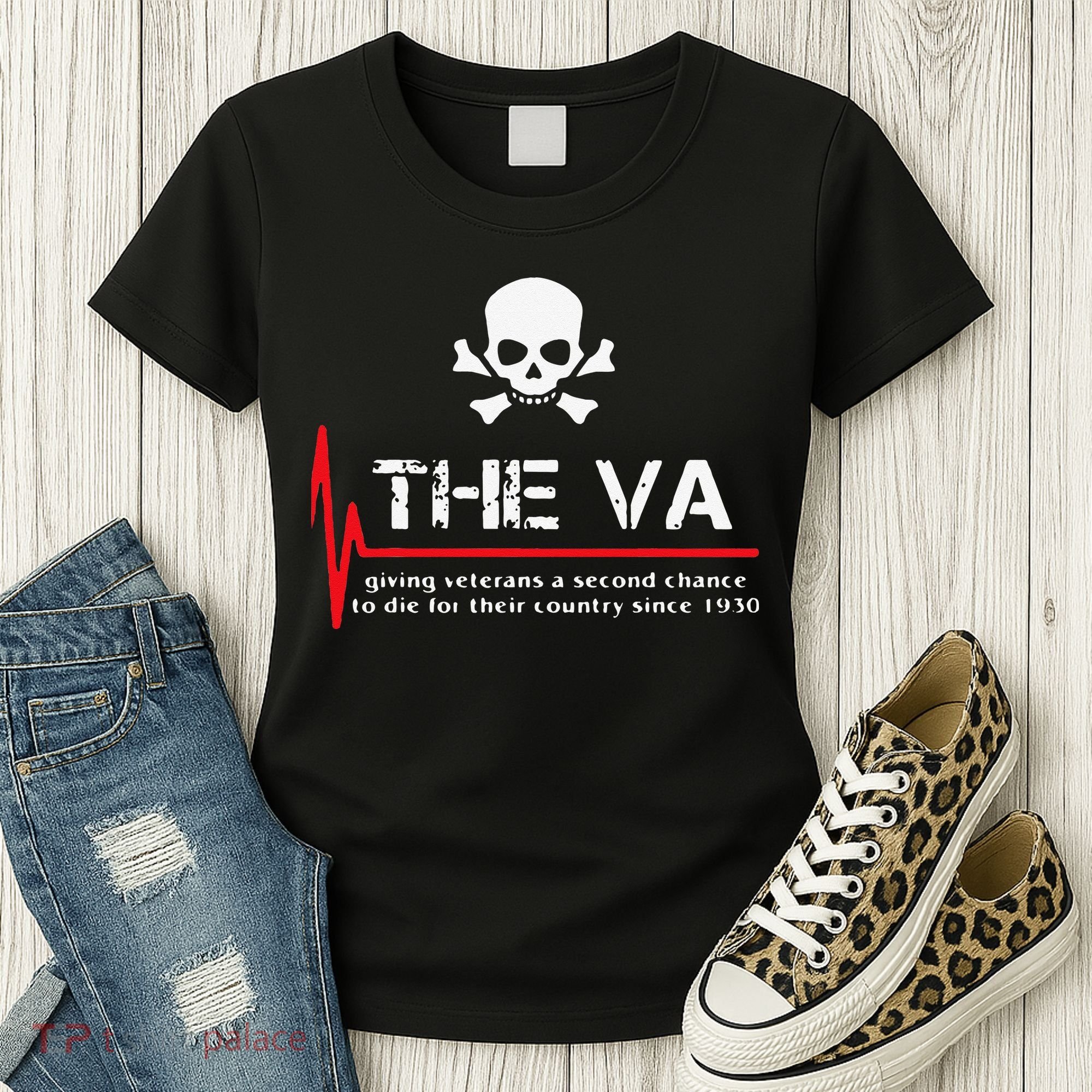 Skull The VA Giving Veterans A Second Chance Women's T-Shirt