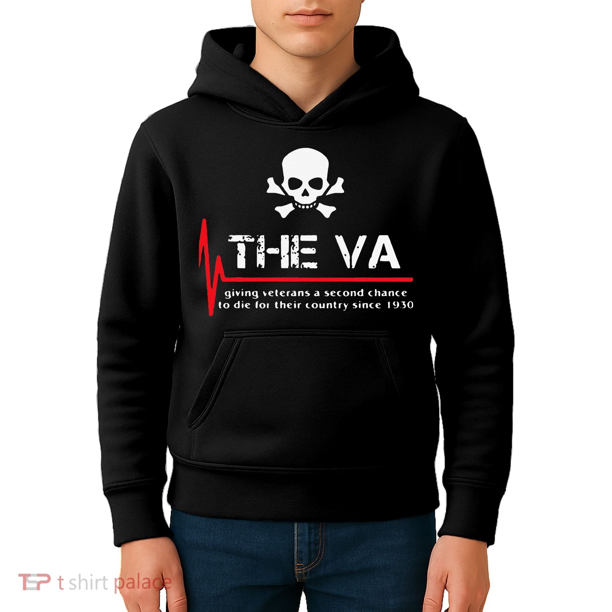 Skull The VA Giving Veterans A Second Chance Kids Hoodie