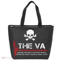 Skull The VA Giving Veterans A Second Chance Tote Bag thumb 0