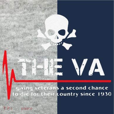 Skull The VA Giving Veterans A Second Chance Kids Colorblock Raglan Jersey